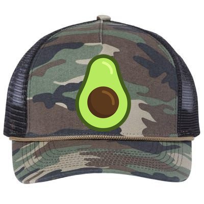 Avocado Costume Halloween Vegan Gift Retro Rope Trucker Hat Cap