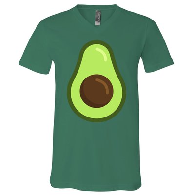 Avocado Costume Halloween Vegan Gift V-Neck T-Shirt