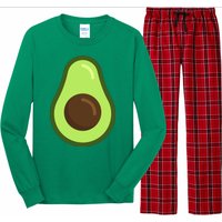 Avocado Costume Halloween Vegan Gift Long Sleeve Pajama Set