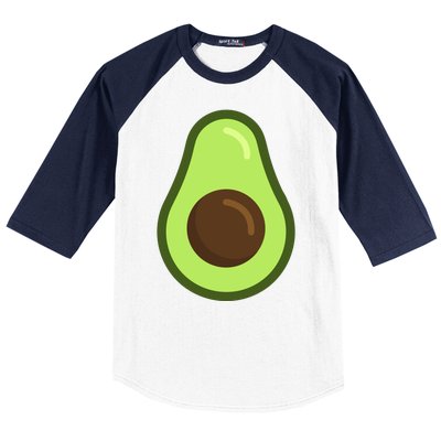 Avocado Costume Halloween Vegan Gift Baseball Sleeve Shirt