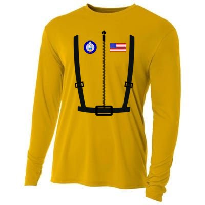 Astronaut Costume Halloween Adult Space Graphic Cute Gift Cooling Performance Long Sleeve Crew