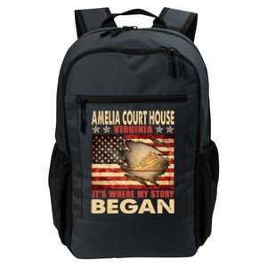 Amelia Court House Virginia Usa Flag Independence Day Gift Daily Commute Backpack