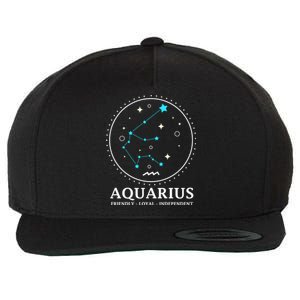 Aquarius Constellation Horoscope Aquarius Symbol Cool Gift Wool Snapback Cap