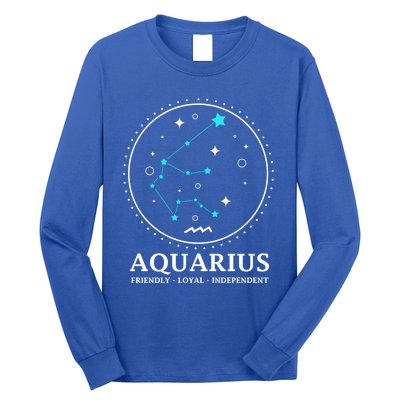 Aquarius Constellation Horoscope Aquarius Symbol Cool Gift Long Sleeve Shirt