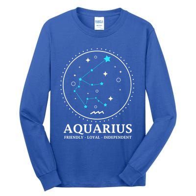 Aquarius Constellation Horoscope Aquarius Symbol Cool Gift Tall Long Sleeve T-Shirt