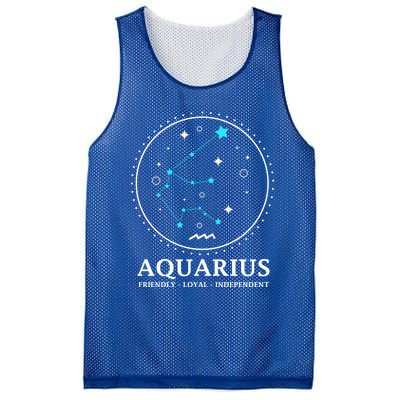 Aquarius Constellation Horoscope Aquarius Symbol Cool Gift Mesh Reversible Basketball Jersey Tank