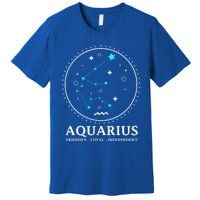 Aquarius Constellation Horoscope Aquarius Symbol Cool Gift Premium T-Shirt