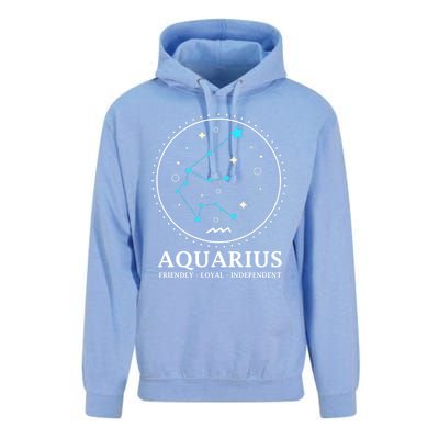 Aquarius Constellation Horoscope Aquarius Symbol Cool Gift Unisex Surf Hoodie