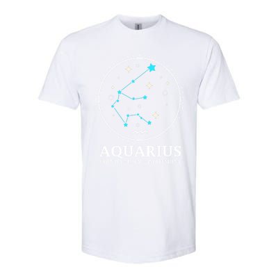 Aquarius Constellation Horoscope Aquarius Symbol Cool Gift Softstyle CVC T-Shirt