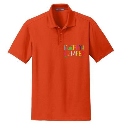 Arrow Camper Happy Summer Camp Camping Gift Dry Zone Grid Polo