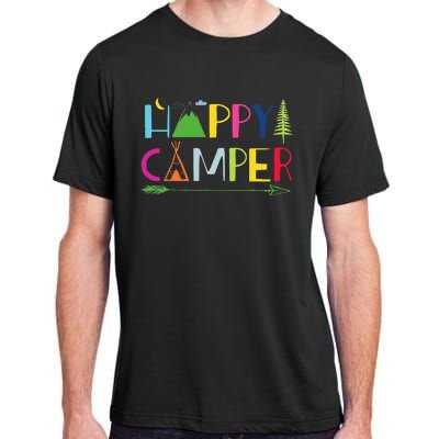 Arrow Camper Happy Summer Camp Camping Gift Adult ChromaSoft Performance T-Shirt