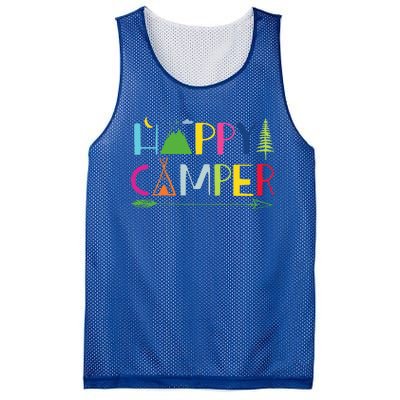 Arrow Camper Happy Summer Camp Camping Gift Mesh Reversible Basketball Jersey Tank