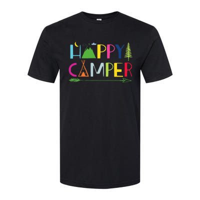 Arrow Camper Happy Summer Camp Camping Gift Softstyle CVC T-Shirt