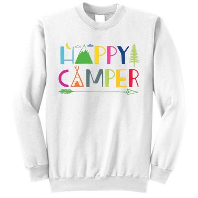 Arrow Camper Happy Summer Camp Camping Gift Women Sweatshirt