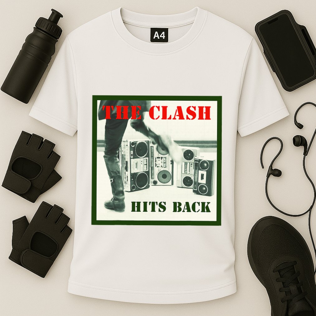 Album Cover Hits Back Cooling Performance Crew T-Shirt