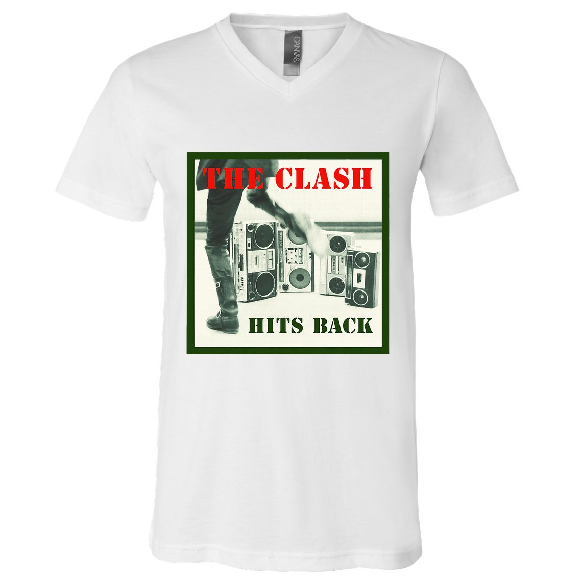 Album Cover Hits Back V-Neck T-Shirt