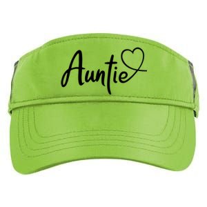 Auntie Cute Heart Logo Adult Drive Performance Visor