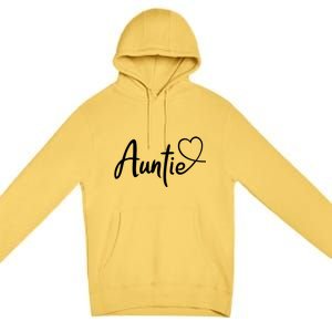 Auntie Cute Heart Logo Premium Pullover Hoodie