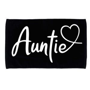 Auntie Cute Heart Logo Microfiber Hand Towel