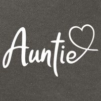 Auntie Cute Heart Logo Cotton Canvas Backpack