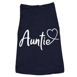 Auntie Cute Heart Logo Doggie Tank