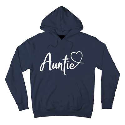 Auntie Cute Heart Logo Hoodie