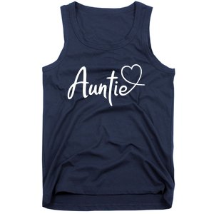 Auntie Cute Heart Logo Tank Top