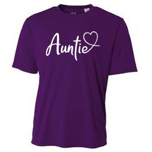 Auntie Cute Heart Logo Cooling Performance Crew T-Shirt