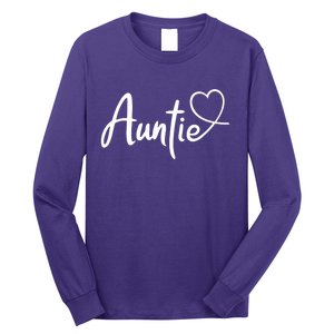 Auntie Cute Heart Logo Long Sleeve Shirt