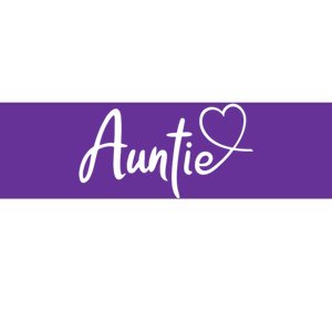 Auntie Cute Heart Logo Bumper Sticker