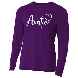 Auntie Cute Heart Logo Cooling Performance Long Sleeve Crew