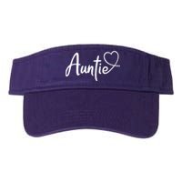 Auntie Cute Heart Logo Valucap Bio-Washed Visor