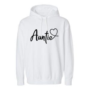 Auntie Cute Heart Logo Garment-Dyed Fleece Hoodie