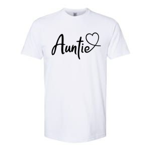 Auntie Cute Heart Logo Softstyle CVC T-Shirt