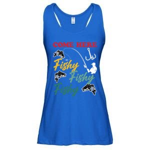 Angler Come Here Fischi Fischi Fischi Funny Fishing Gift Ladies Essential Flowy Tank