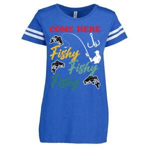 Angler Come Here Fischi Fischi Fischi Funny Fishing Gift Enza Ladies Jersey Football T-Shirt