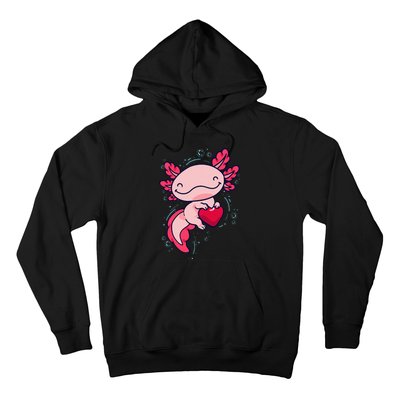 Axolotl Cute Heart Hoodie