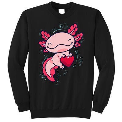 Axolotl Cute Heart Sweatshirt