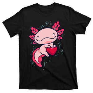 Axolotl Cute Heart T-Shirt