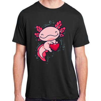 Axolotl Cute Heart Adult ChromaSoft Performance T-Shirt