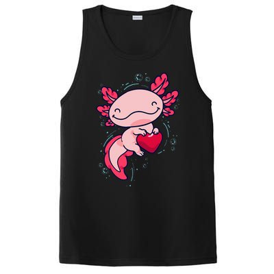 Axolotl Cute Heart PosiCharge Competitor Tank