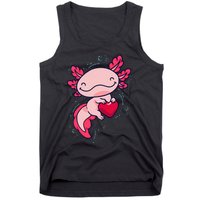 Axolotl Cute Heart Tank Top