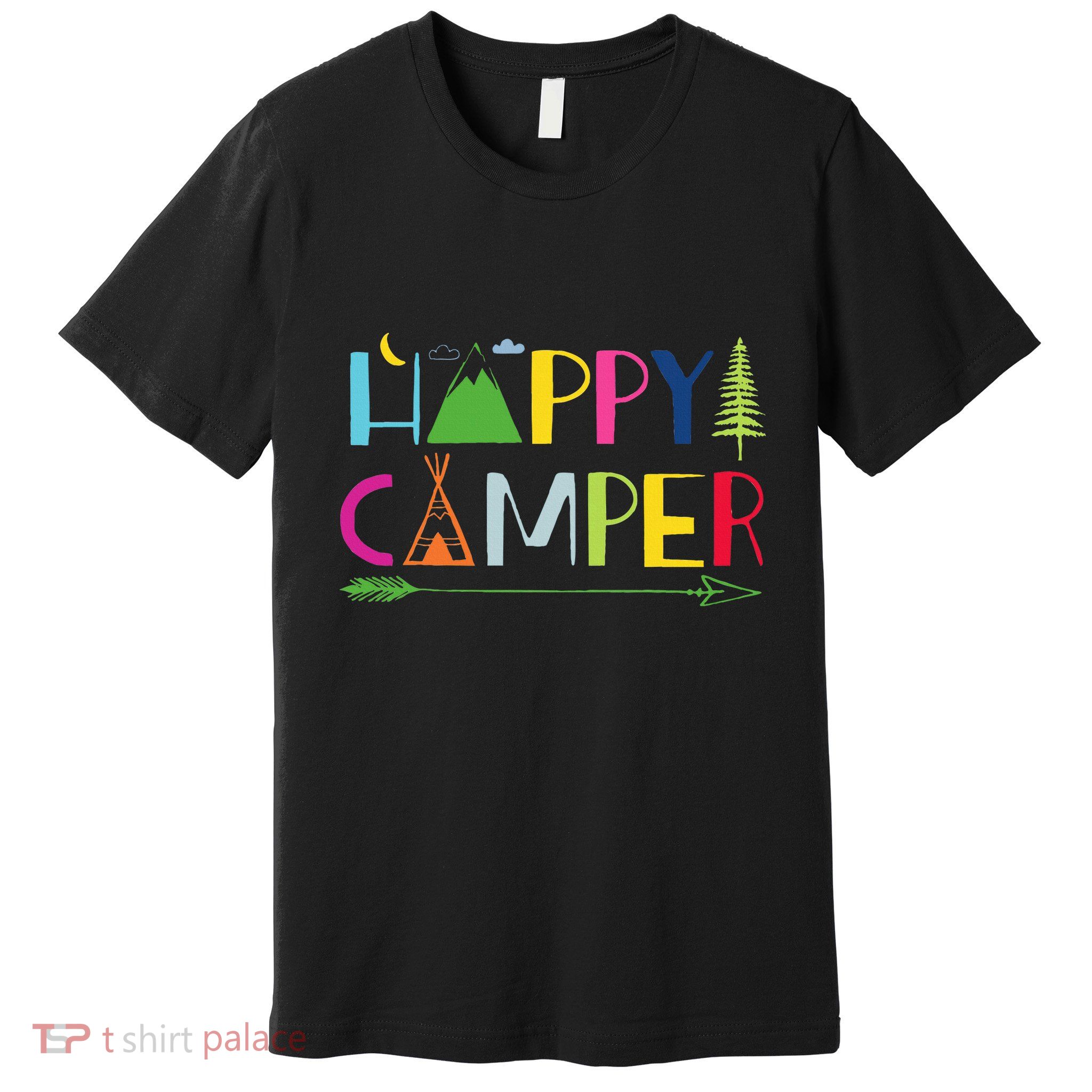 Arrow Camper Happy Summer Camp Camping Premium T-Shirt