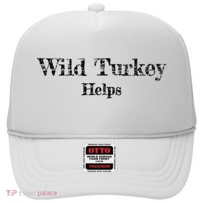 Al Co Hall Inc. Wild Turkey Distressed High Crown Mesh Back Trucker Hat