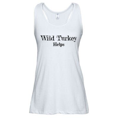 Al Co Hall Inc. Wild Turkey Distressed Ladies Essential Flowy Tank