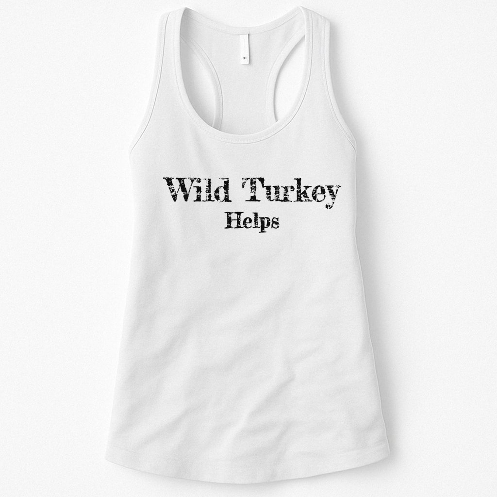 Al Co Hall Inc. Wild Turkey Distressed Womens Tank Top