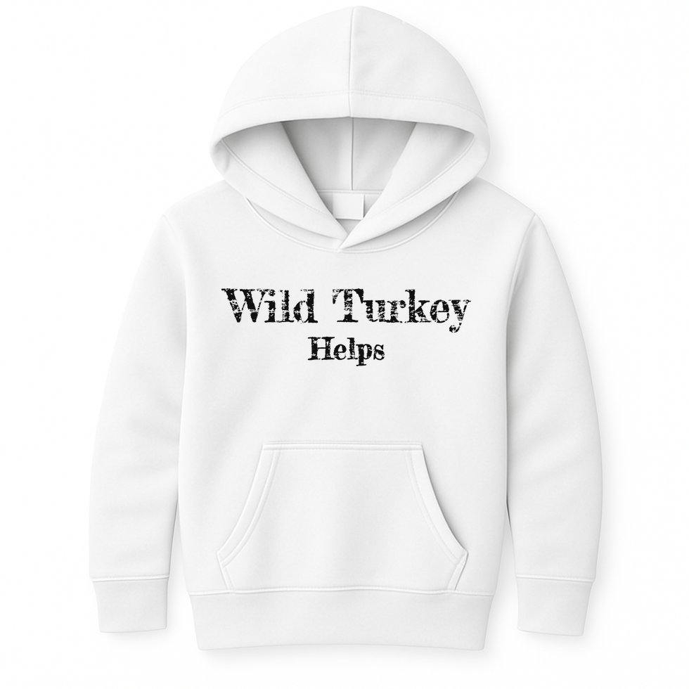 Al Co Hall Inc. Wild Turkey Distressed Kids Hoodie