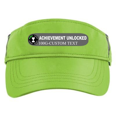 Achievement Unlocked Custom Personalize Text Adult Drive Performance Visor