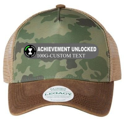 Achievement Unlocked Custom Personalize Text Legacy Tie Dye Trucker Hat