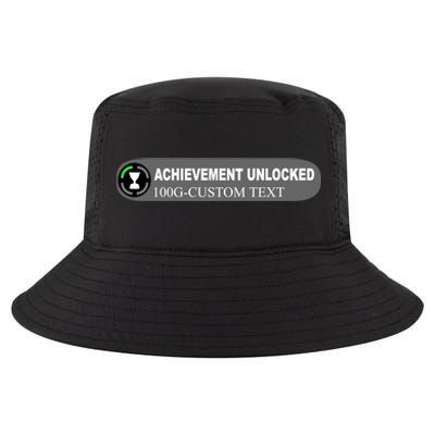 Achievement Unlocked Custom Personalize Text Cool Comfort Performance Bucket Hat